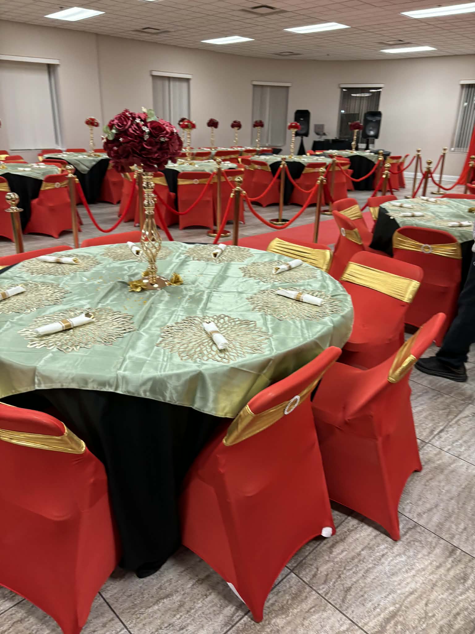 Large banquet hall event